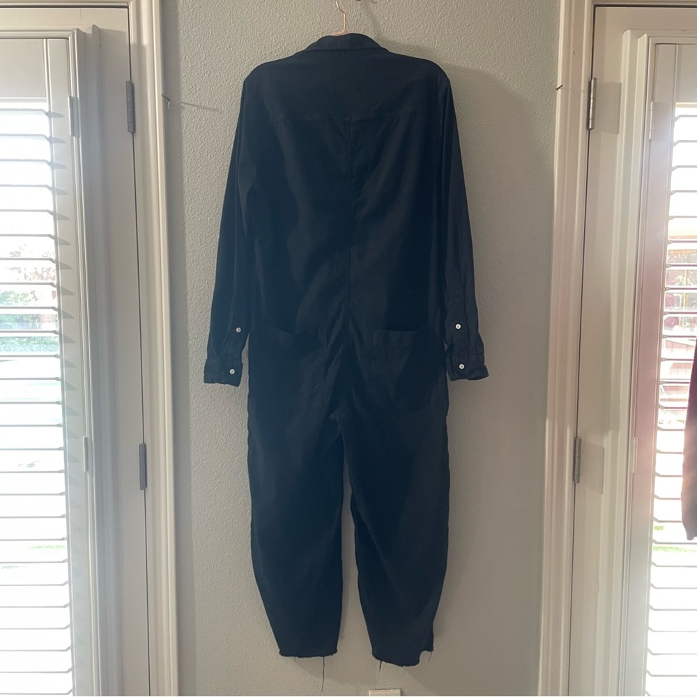 Frank & Eileen | Northern Ireland Black Performance Linen Blend Jumpsuit Medium - Picture 8 of 10